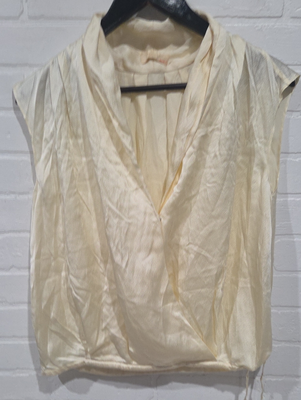 Lauren B Silk Faux Wrap Top
